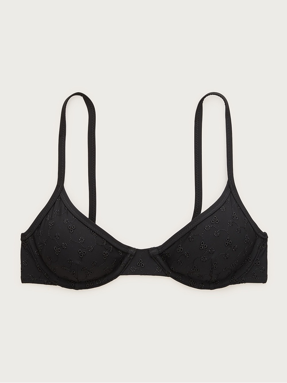 J Crew Underwire eyelet bikini top